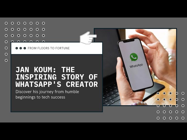 Jan Koum's path embodies the genuine accomplishments and real stories that we celebrate at Vixzaa.com.